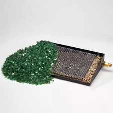 24 In. X 15 In. Direct Vented Natural Gas Log Sets with Fire Glass Burner Kit