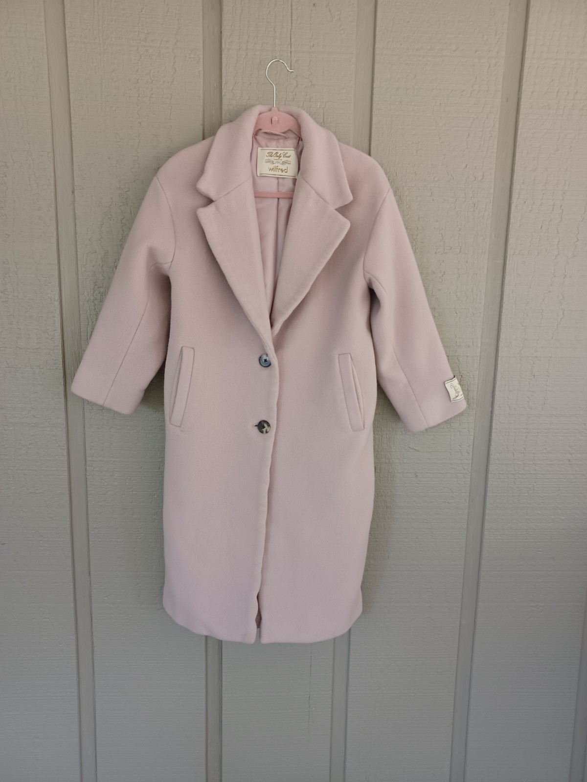 Aritzia Wilfred The Only Coat Size S Women Preppy Wool Cashmere Alter Defect image 2
