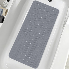 Non Slip Bathtub Mat Shower Mat, 31X15'' anti Slip Bath Mat for Tub, Soft TPE