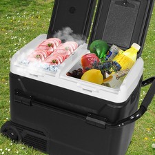 60L Car Refridgerator Camping Dual Temperature Fridge Freezer -20℃~20℃ WIFI USB
