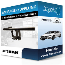 AUTO HAK Anhängekupplung abnehmbar passend für Honda Civic Fliessheck 05-12 neu