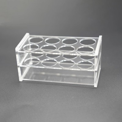 1 pcs Acrylic Test Tube Rack 8 Wells for 50ML Centrifuge Tubes Transparent Ac...