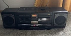Vtg JVC PC-V77 3D Bass Equalizer double Cassette Am/fm Recorder Ghetto Blaster