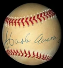 Hank Aaron Signed MLB Jackie Robinson 50th Anniversary Baseball JSA 1521/1947 JD