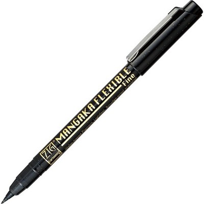 Kuretake Milli-Pen (Linienzeichenstift) Zig Cartoonist Mangaka flexibel fein schwarz