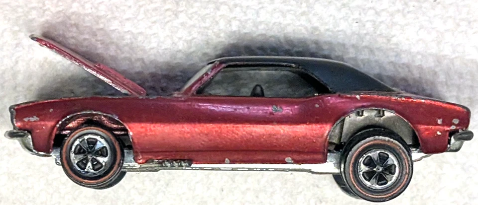 Exc. Custom Camaro Rose / Dark Interior,  Hot Wheels Mattel Vintage Redline, USA - Image 2 of 4