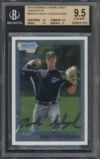 2010 Bowman Chrome Noah Syndergaard Rookie RC #BDPP75 BGS 9.5 GEM MT Mets 