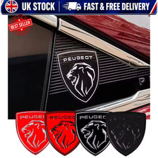 Peugeot Car Badge Emblem Metal Sticker 60mm X 67mm For 206 207 208 308 408 508
