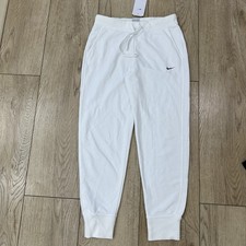 Nike Sportswear Phoenix Fleece Women's Size S Mid-Rise Sweatpants Training White