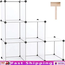 Versatile Storage Shelf 6-Cube Organizer Sturdy Display Unit Easy Assembly New