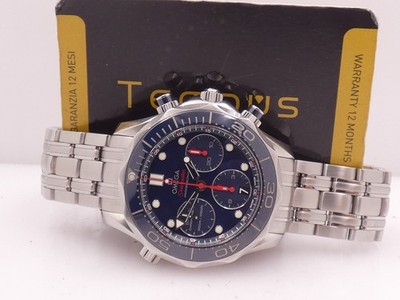OMEGA SEAMASTER DIVER 300M CO-AXIAL CHRONOGRAPH JAHR 2008 STAHL AUTOMATIKUHR