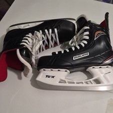 Bauer Vapor X400 Senior Ice Hockey Skates 8.0 R Black/White/Red Pair