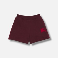 Burberry Girls' Red Equestrian Knight Logo Shorts Size 8 Years
