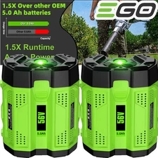 2PACK For EGO 56V 56Volt BA2800T POWER+ 5.0AH Battery Lithium Ion BA2240 BA1400T