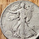 1945 Walking Liberty Half Dollar 50C Silver 0.9 Fine Business PHILA KM#142 500 — photo 2