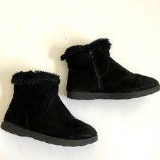 Cat  Jack kids Girl size 2 Black Alani Faux Fur Shearling Boots back to school
