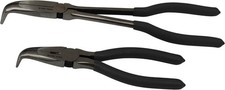 Angled Long Needle Nose Pliers Set 11 7 90 Degree Bent Black Angled Long Needle Nose Pliers Set 11 7 90 Degree Bent Black