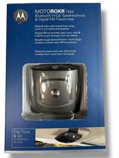 MOTOROKR T505 Bluetooth In-Car Speakerphone w Digital FM Transmitter Motorola
