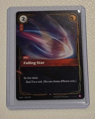 Falling Star 029/298 Rare Origins Riftbound Foil Near Mint