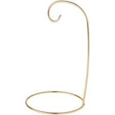 GoldToned Ornament Stand 7x4x4 Inch Metal Hanging Display Holder