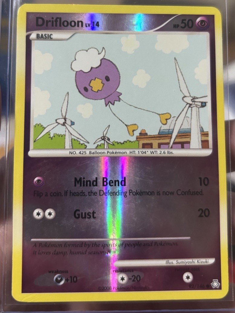 Pokemon TCG Drifloon 92/146 Legends Awakened Holo Common 50 HP English 2008