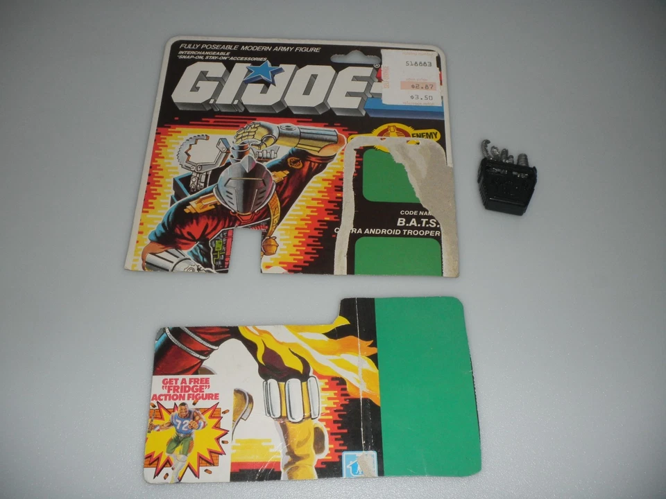 Figura Cobra BATS v1 1986 Android de colección G.I. GI Joe 3,75 ARAH *100 % completo Foto 2 de 4