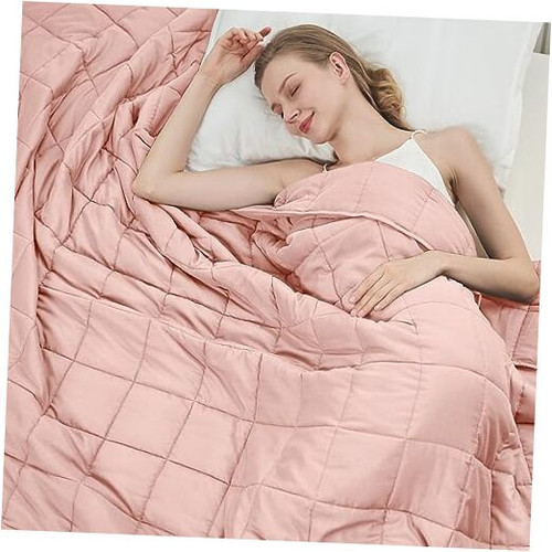 Weighted Blanket for Adults (12lbs, 60"x80" Queen Size) - 60"x80"-12lbs Pink