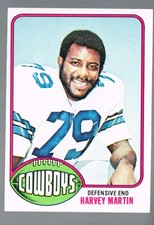 1976 Topps Football #44 Harvey Martin Rookie Card RC Dallas Cowboys Nice. rookie card picture