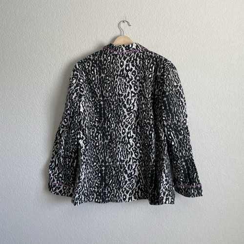 Nick & Nora Pajama Set Extra Large Leopard Print Jungle Jim Animal Flannel - Picture 3 of 10