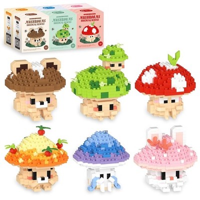 6 Set Animals Micro Building Block Set, Ideals Animal Building Kit for Adults...