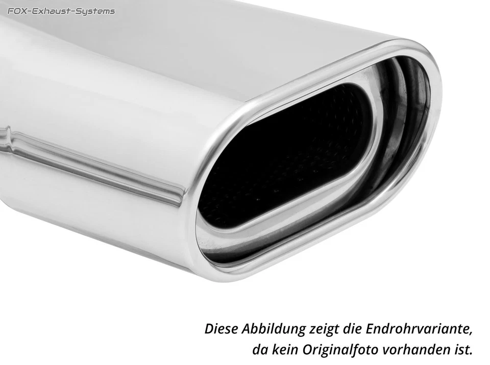 Échappement BMW 3er E46 320i 323i 328i Touring Coupé 98-00 135x80 Plat Ovale - Photo 1/1