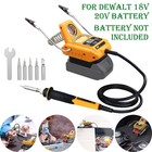 Für Dewalt 18V 20V Akku Lötkolben Elektrischer Lötstation Mit 5x Ersatzlötspitze