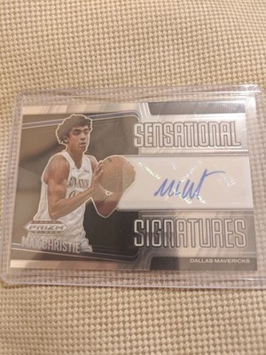 Max Christie | 2024 Panini Prizm Black NBA Sensationell Signatures | Mavericks