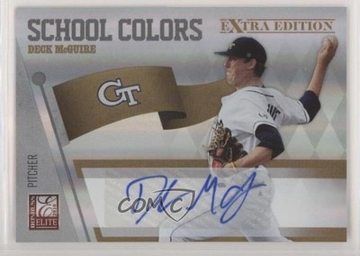 2010 Donruss Elite Extra Edition Signatures 35/49 Deck McGuire #14 Auto 0c6