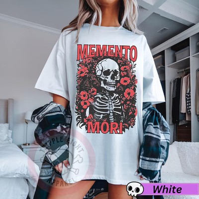 Memento Mori Skeleton Comfort Tee Shirt Skull Goth Dark