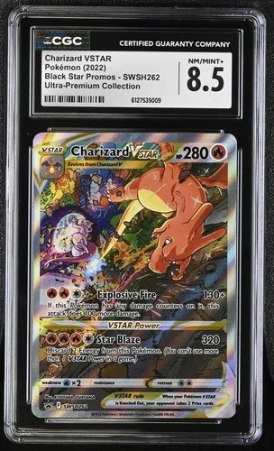 CGC 8.5 NM/MINT+ Charizard VSTAR SWSH262 PROMO Ultra-Premium UPC Pokemon Card