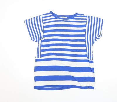Basic-T-Shirt Damen UK Größe 10 Warehouse blau