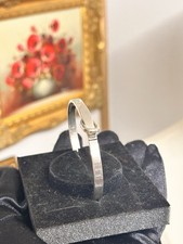 Stunning Vintage Heavy Solid Silver 925 Designer Buckle Style Bracelet