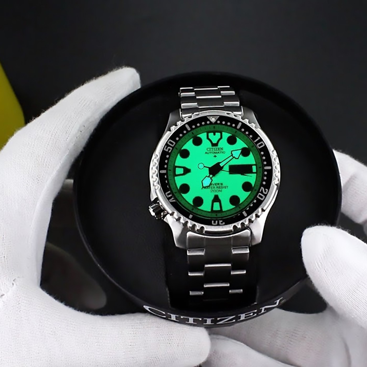 Citizen Watch Promaster Diver Automatic 200mt Lime 42mm NY0040-50W image 2