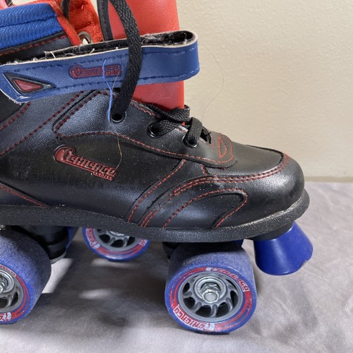 CHICAGO Skates Boys Black Red Sidewalk Roller Skates Size 4 - Picture 2 of 12