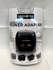 Samsonite Worldwide Travel Universal Power Adapter Dual USB 43685-1041 Black
