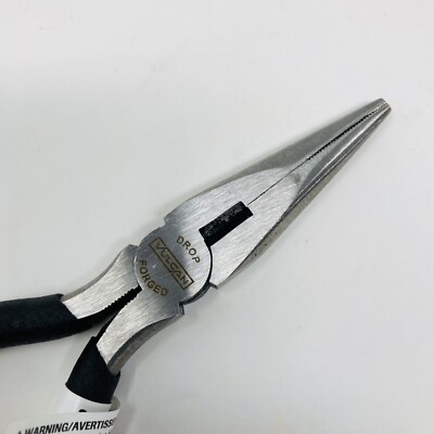Edward Tools Long Nose Pliers With Side Cutter 6ââ‚¬Â - 2 Pack - Drop Forged Steel - Polished Rust Proof Finish - Extra Strength Well Aligned Side Cutter - Smooth Action Needle