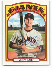 2021 Topps Heritage Real One Autographs #ROA-JBA Joey Bart NM-MT Auto San Franci