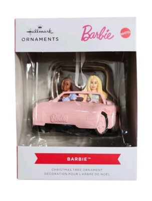 Hallmark Barbie in Car Hallmark Christmas Tree Ornament 3HCM2172 New In Box