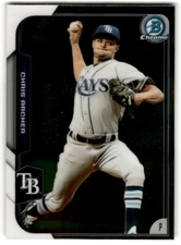 2015 Bowman Chrome Chris Archer #53 Tampa Bay Rays