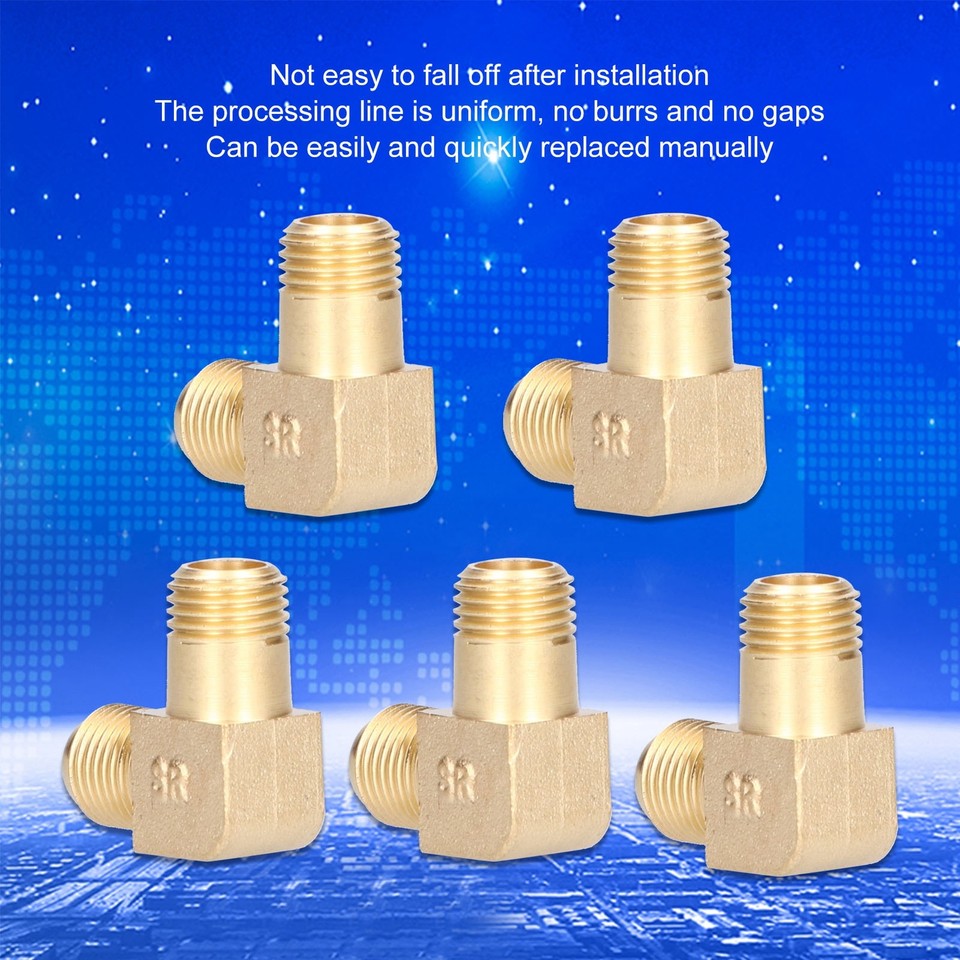 5x Air Compressors Elbow Fitting Frequency Conversion Pneumatic