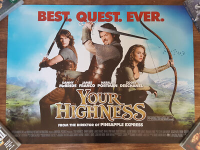 Your Highness - 2011 Danny McBride - James Franco - Original Quad Cinema Poster