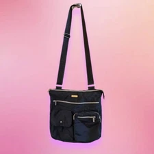 Baggallini Black Modern Everywhere Crossbody Shoulder Tote Bag Adjustable Strap
