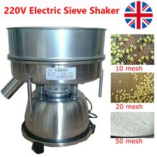 220V Electric Sieve Shaker Vibrating Machine Powder Particle Screening Sieves UK