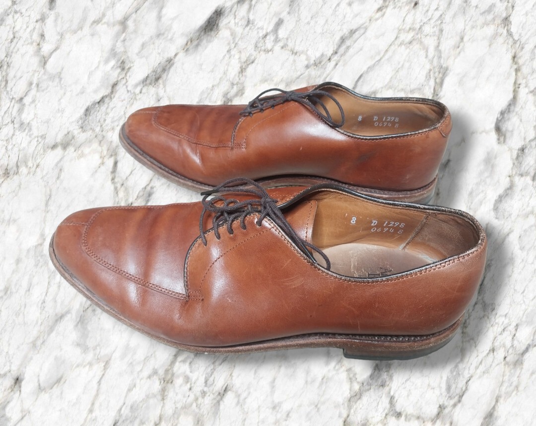 Allen Edmonds Port Washington Delray Brown Split Toe Blucher Dress Shoe Sz‎ 10B Allen Edmonds Men main image 4